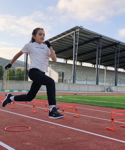 Bozkır’da çocukların geleceğine gönüllü atletizm dokunuşu!
