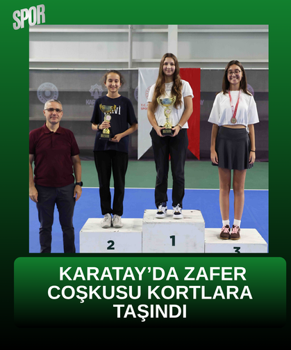 Karatay’da zafer coşkusu kortlara taşındı