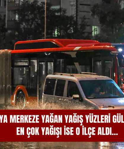 Konya merkeze yağan yağış yüzleri güldürdü! En çok yağışı ise o ilçe aldı…