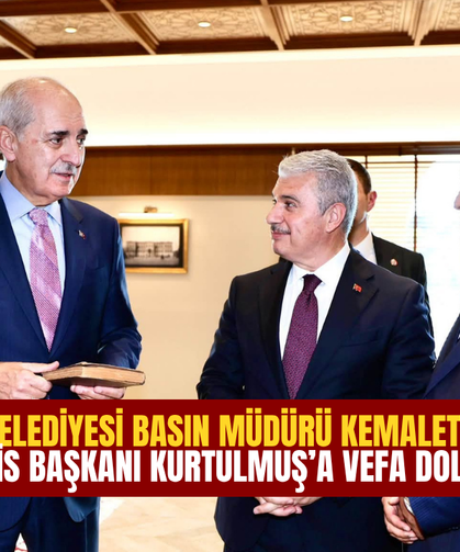 Karatay Belediyesi Basın Müdürü Kemalettin Nokta'dan, Meclis Başkanı Kurtulmuş'a vefa dolu hediye!