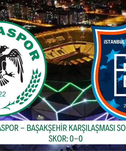 Konyaspor - Başakşehir karşılaşması sona erdi! Skor: 0-0