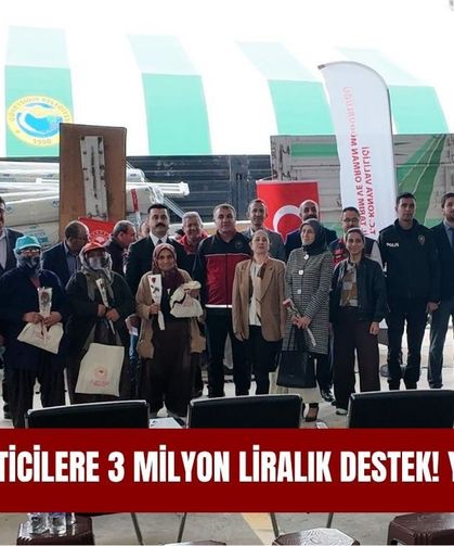 Konya’da üreticilere 3 milyon liralık destek! Yüzler güldü…
