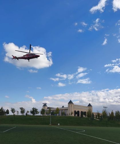 Hava ambulansı kriz geçiren hasta için havalandı