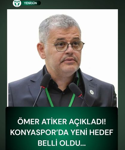 Ömer Atiker açıkladı: Konyaspor’da yeni hedef belli oldu...