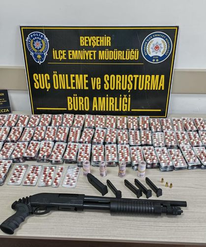 Beyşehir emniyetinden madde tacirlerine darbe: 5 şüpheli gözaltında!