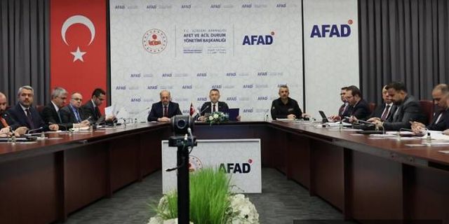 AFAD'da deprem koordinasyon toplantısı yapıldı