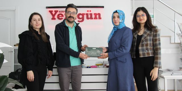 Yeşilay Konya heyetinden Yenigün Gazetesi’ne ziyaret