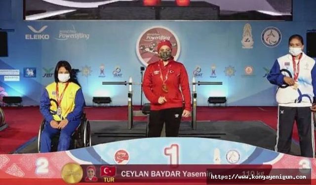 Konyalı Milli Sporcu Ceylan Baydar 4 madalya birden kazandı