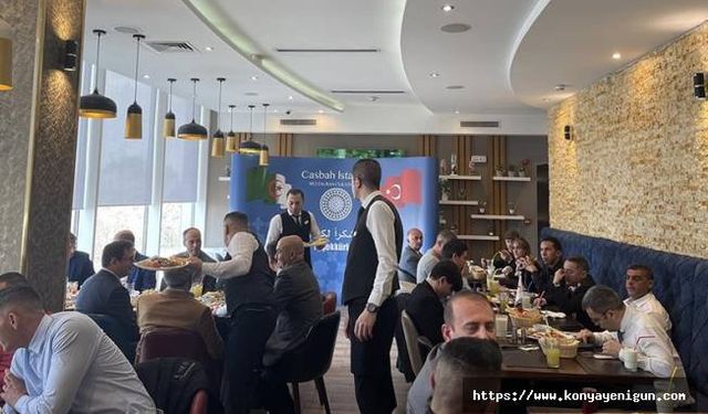 Cezayir'deki Türk Büyükelçiliği depremin ardından kurtarma çalışmalarına katılan ekibin onuruna yemek verdi