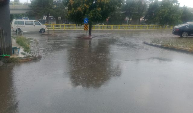 Konya'da yağan yağmurlar serinletti