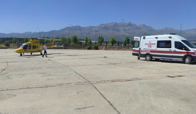 Seydişehir’de hava ambulansı görevde