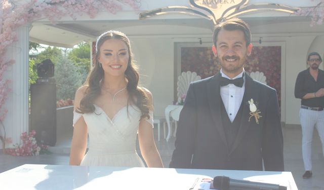 Tuğçe ile Talha çiftçi dünyaevine girdi