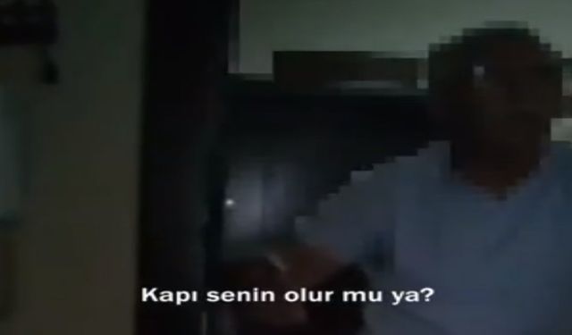 Konya'da ev sahibi kiracısının kapısını söktü! Ortaya çıkan görüntüler 'yok artık' dedirtti!