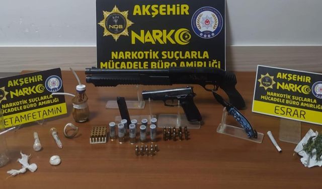 Akşehir'de uyuşturucu operasyonu