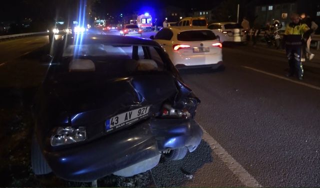 Kütahya'da zincirleme trafik kazası: 1 yaralı