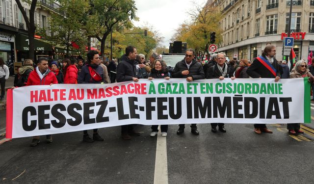 Fransa’da Filistin’e destek gösterileri sürüyor