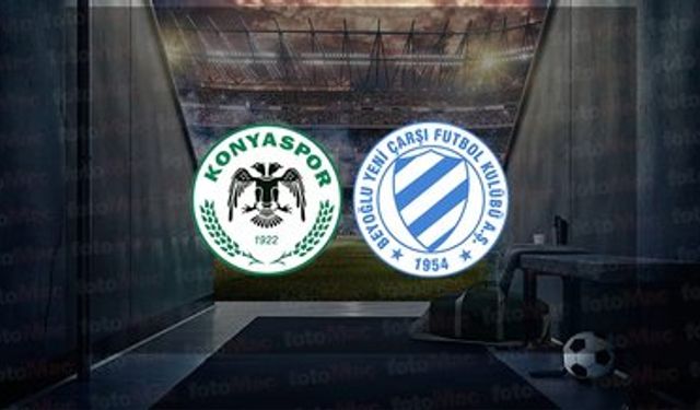 Konyaspor'un Beyoğlu Yeni Çarşı karşısında ilk 11'i belli oldu