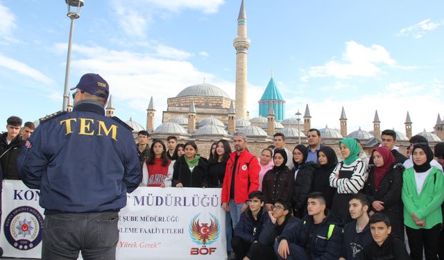 Konya Emniyeti'nden lise öğrencilerine gezi