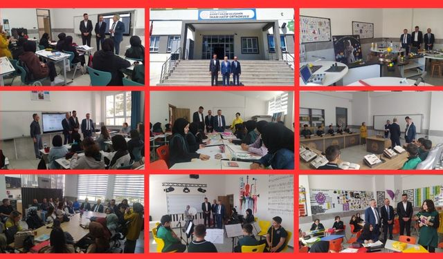 Yiğit, Ahmet Hazım Uluşahin İmam Hatip Ortaokulunu ziyaret etti