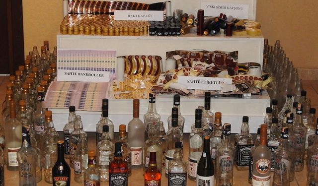 Kaçak ve sahte alkol operasyonu: 3 tutuklu