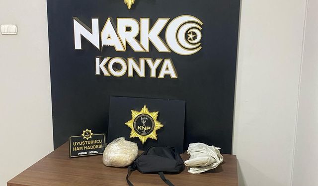 Konya'da 600 kilo uyuşturucu hammaddesi ele geçirildi