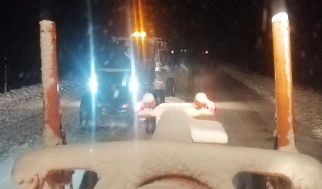 Antalya-Konya karayolunda kar sürprizi