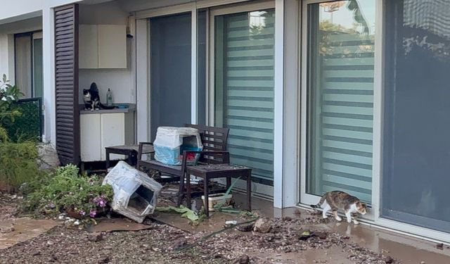 Su borusu bomba gibi patladı, site savaş alanına döndü