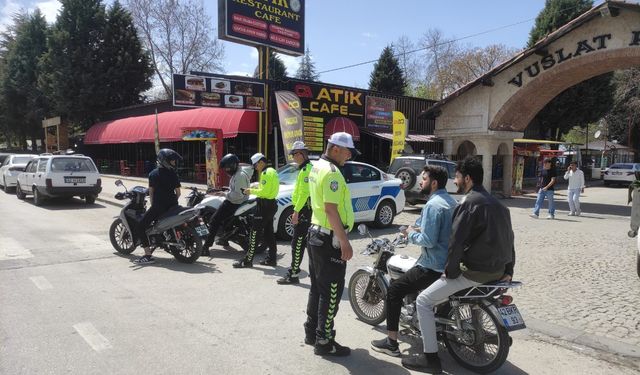 Beyşehir'de kask takmayana ceza yağdı!