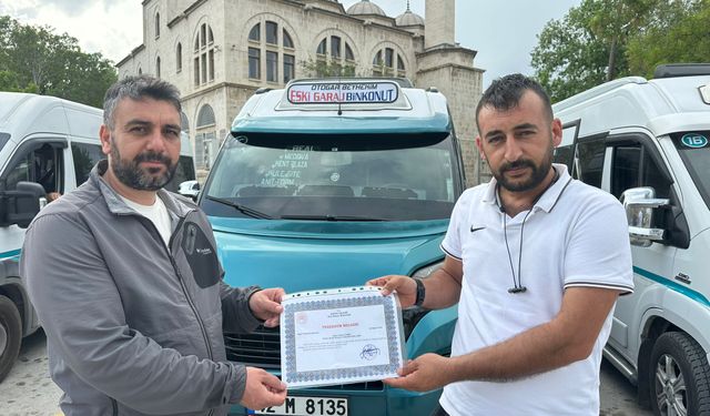 Konya'da yılın şoförü belli oldu