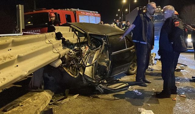 Bariyerlere ok gibi saplandı!