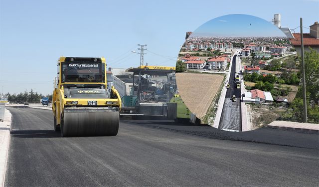 Karatay’da 2,2 KM’lik bağlantı yolu tamamlandı