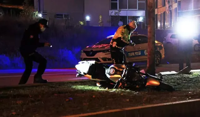 Motosikletin su kanalına düştüğü kazada: 1 ölü 1 yaralı