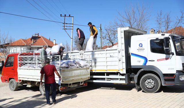 Büyükşehir'den tarım ve hayvancılığa yönelik destek