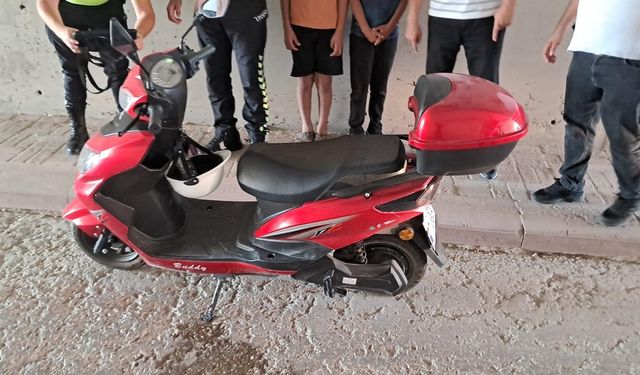 Devrilen motosikletin sürücüsü yaralandı