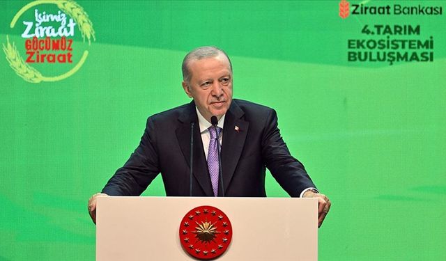 Cumhurbaşkanı Erdoğan'dan tarımda müjde!