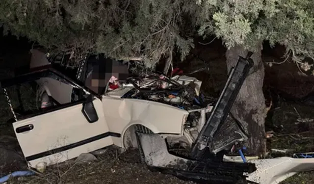 Şarampole devrilen otomobilin sürücüsü öldü