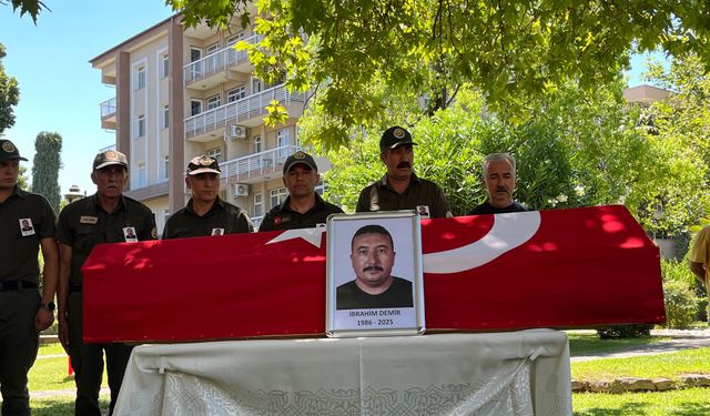 Orman yangınında şehit olan işçi Konya'da getirildi