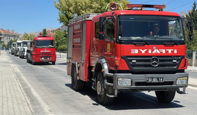 Konya’dan İzmir’e orman yangını mücadelesine destek