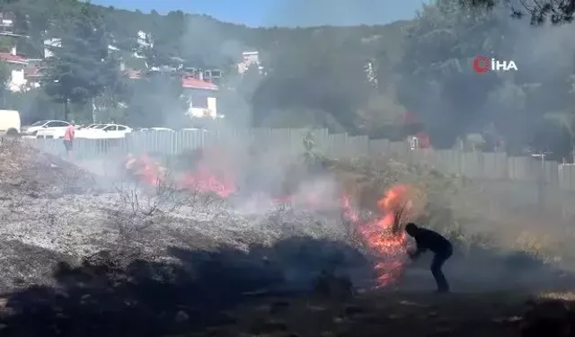 Otluk alanda çıkan yangın söndürüldü