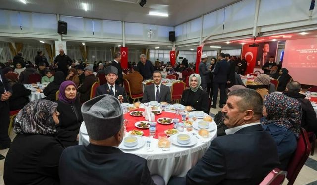 Karaman'da şehit yakınları ve gaziler iftarda buluştu