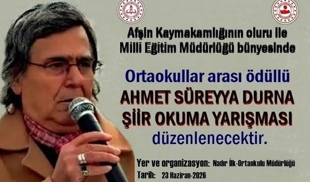 Öğrenciler, Ahmet Süreyya Durna’nın şiirlerini yeniden yorumluyor!