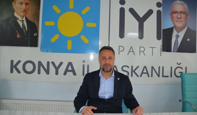 İYİ Parti Konya İl Başkanı Ali Anlaş: ” Yaradan suyu bedava veriyor. KOSKİ suyu yüksekten satıyor”