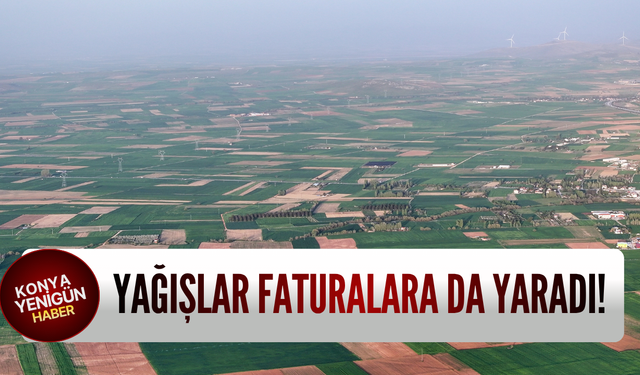 Yağışlar faturalara da yaradı!