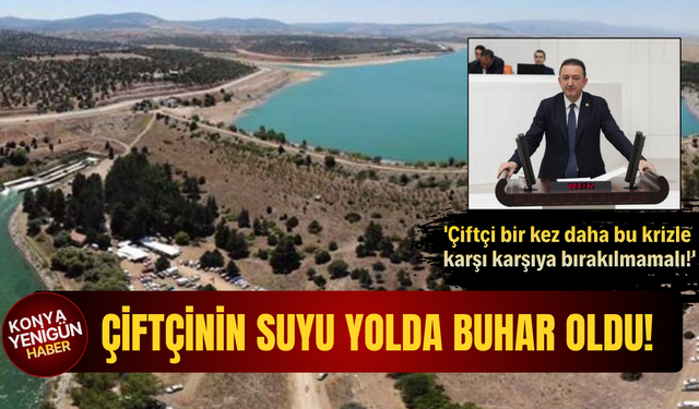 Çiftçinin suyu yolda buhar oldu!
