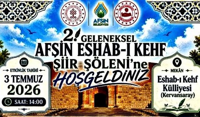 Türkiye'nin en güçlü kalemleri orada olacak! Afşin’de şiir rüzgârı için geri sayım başladı