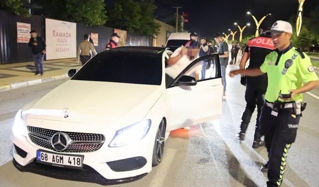 Aksaray’da gece yarısı rutin kontrol: Şüphe üzerine durdurulan sürücüye rekor ceza yağdı