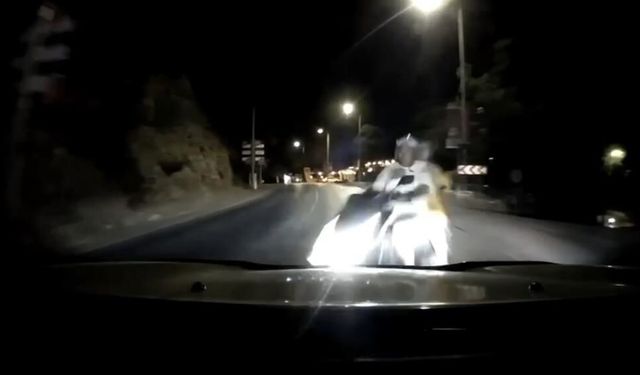 Bodrum'da gece yarısı trafik faciası: Araç kamerası dehşet anlarını saniye saniye kaydetti