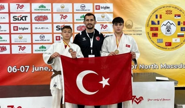Kuzey Makedonya’da Türk rüzgârı: Konyalı iki genç minderi rakiplerine dar etti!