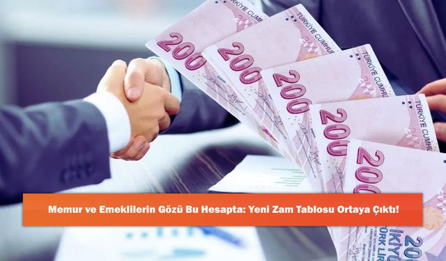 Memur ve Emeklilerin Gözü Bu Hesapta: Yeni Zam Tablosu Ortaya Çıktı!