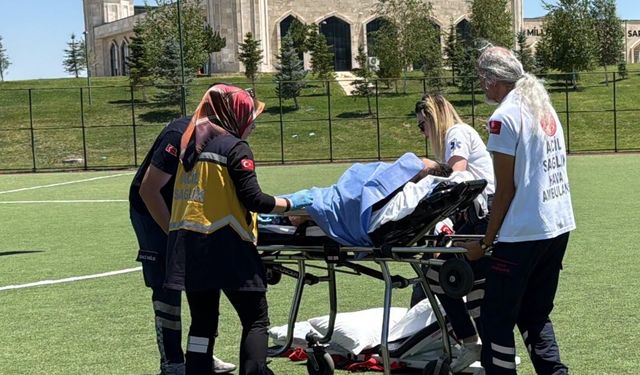 Konya'da zamanla yarış! Hayati tehlike geçiren kadın hava ambulansıyla yetiştirildi